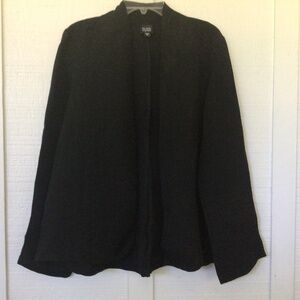 Eileen Fisher crinkle silk jacket xl women’s lightweight